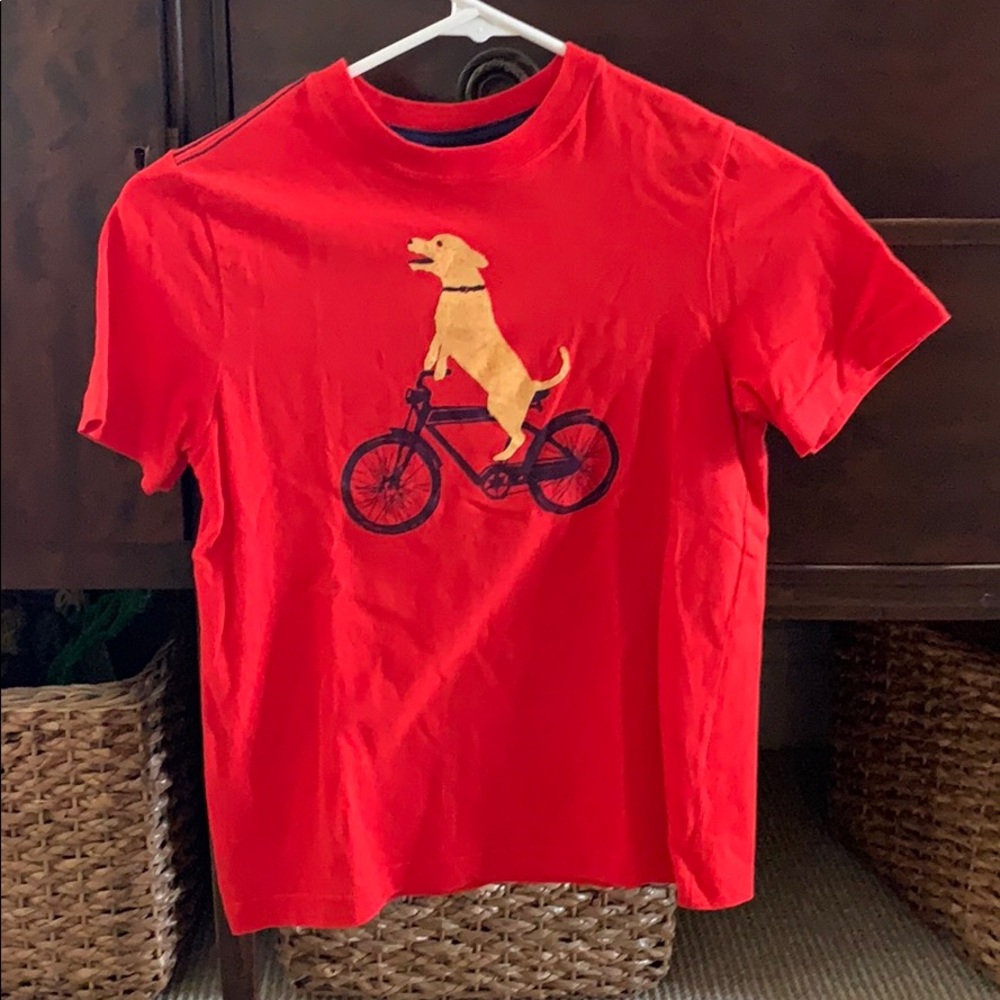 Hanna Andersson Boys T-shirt red graphic lab